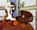 Buste et palette 1925 cubisme Pablo Picasso